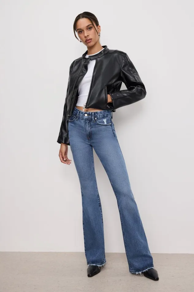 Women GOOD AMERICAN Jeans SOFTTECH GOOD LEGS FLAREJEANS Indigo513