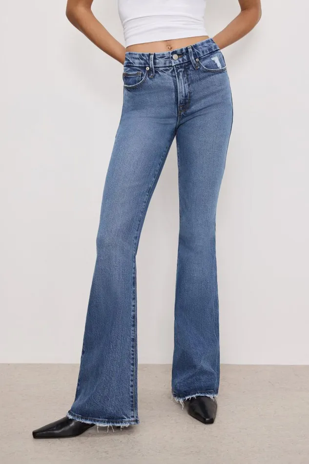 Women GOOD AMERICAN Jeans SOFTTECH GOOD LEGS FLAREJEANS Indigo513