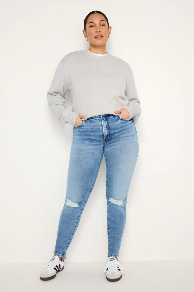 Women GOOD AMERICAN Jeans SOFTTECH GOOD LEGS SKINNYJEANS Indigo521