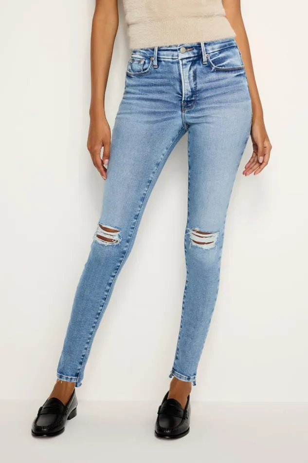 Women GOOD AMERICAN Jeans SOFTTECH GOOD LEGS SKINNYJEANS Indigo521