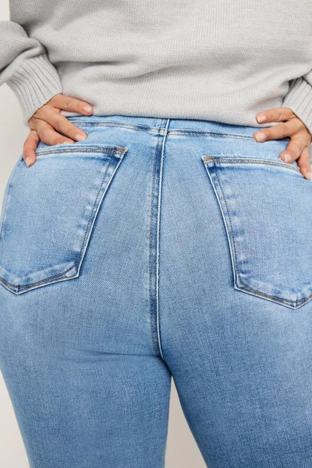 Women GOOD AMERICAN Jeans SOFTTECH GOOD LEGS SKINNYJEANS Indigo521