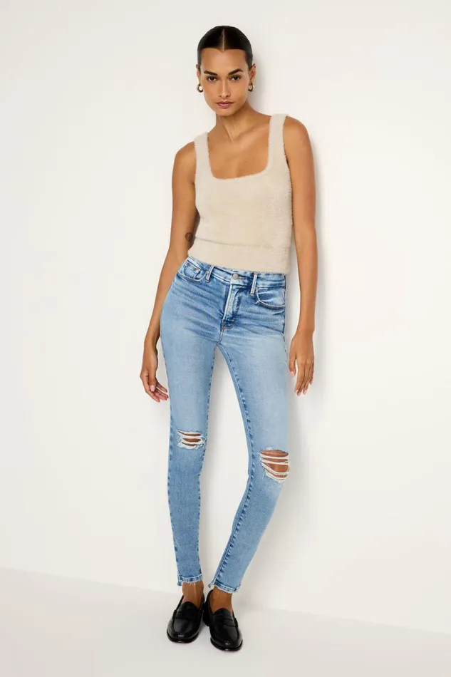 Women GOOD AMERICAN Jeans SOFTTECH GOOD LEGS SKINNYJEANS Indigo521