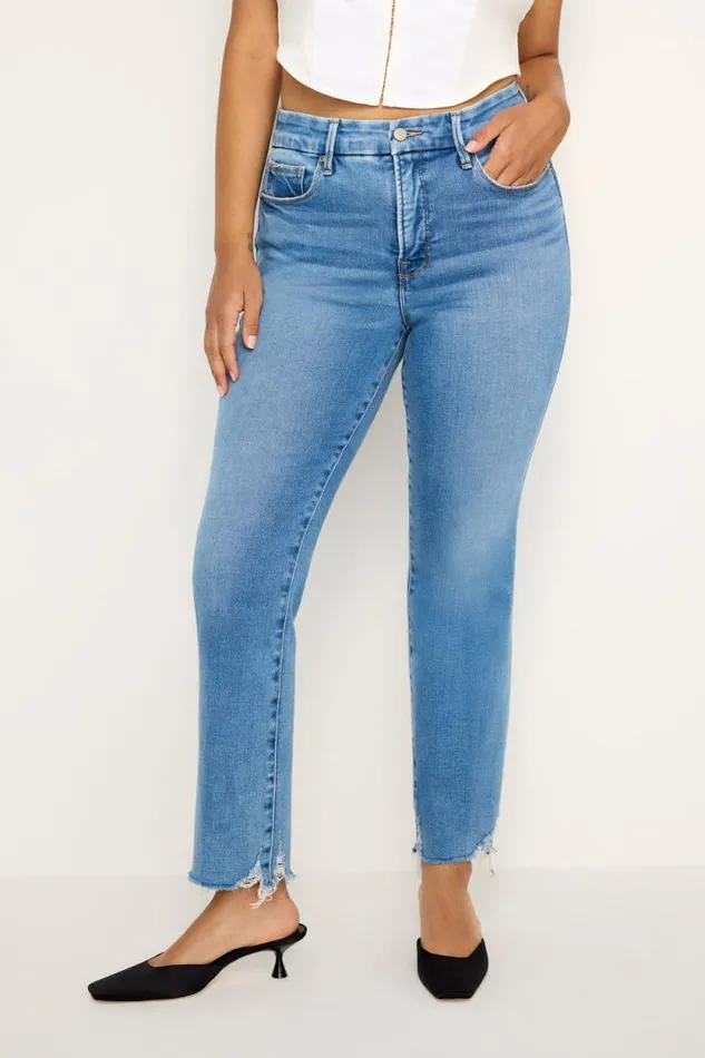 Women GOOD AMERICAN Jeans SOFTTECH GOOD LEGS STRAIGHTJEANS Indigo514