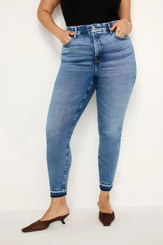 Women GOOD AMERICAN Jeans SOFTTECH GOOD WAIST SKINNY CROPPEDJEANS Indigo699
