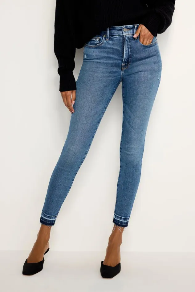 Women GOOD AMERICAN Jeans SOFTTECH GOOD WAIST SKINNY CROPPEDJEANS Indigo699