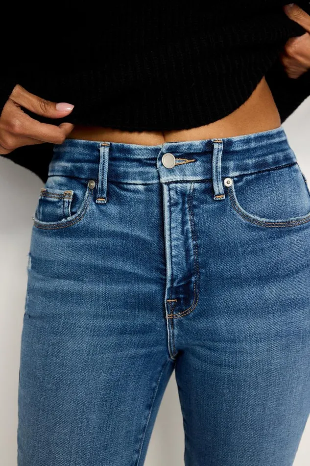 Women GOOD AMERICAN Jeans SOFTTECH GOOD WAIST SKINNY CROPPEDJEANS Indigo699