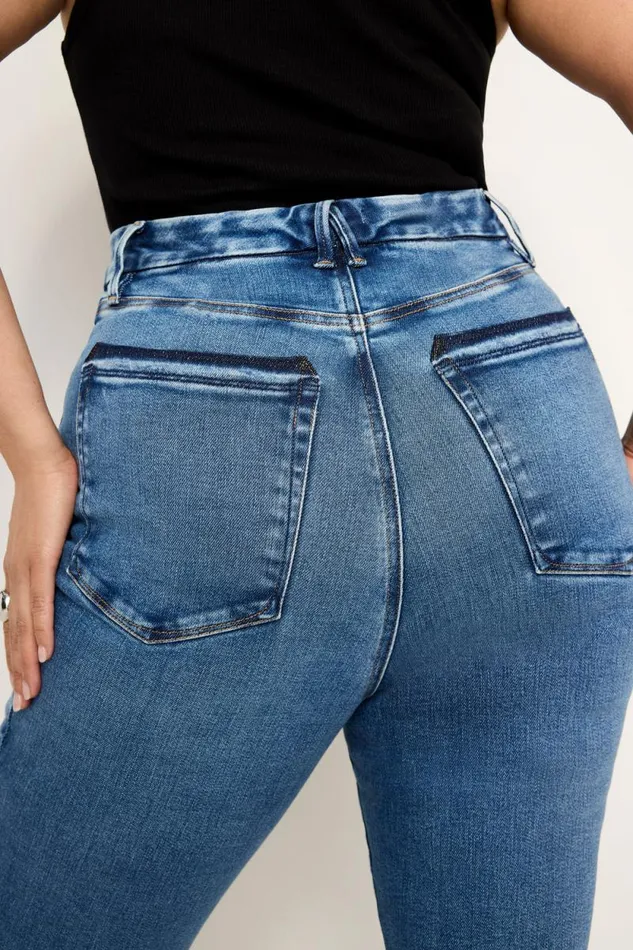 Women GOOD AMERICAN Jeans SOFTTECH GOOD WAIST SKINNY CROPPEDJEANS Indigo699