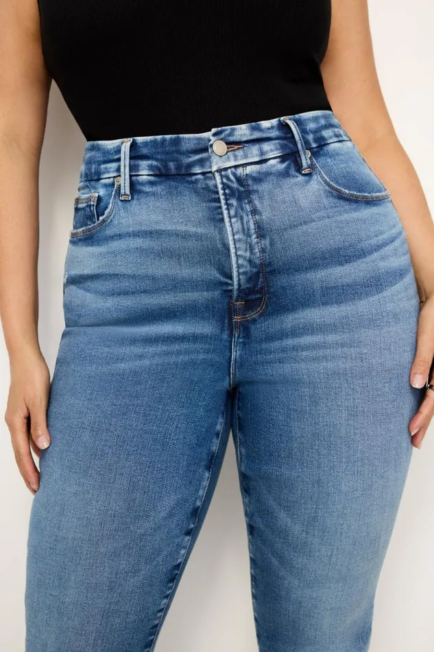 Women GOOD AMERICAN Jeans SOFTTECH GOOD WAIST SKINNY CROPPEDJEANS Indigo699