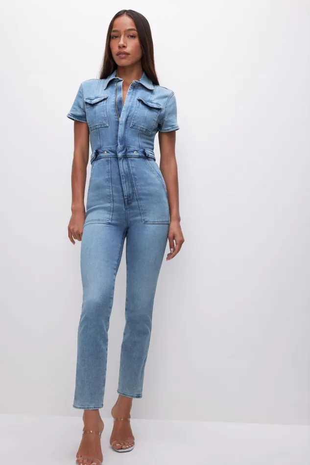 Women GOOD AMERICAN Jumpsuits FIT FOR SUCCESSJUMPSUIT Blue274
