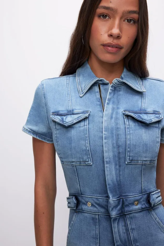 Women GOOD AMERICAN Jumpsuits FIT FOR SUCCESSJUMPSUIT Blue274