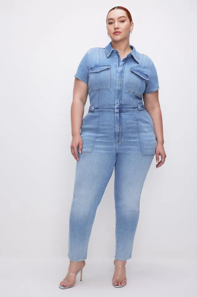Women GOOD AMERICAN Jumpsuits FIT FOR SUCCESSJUMPSUIT Blue274