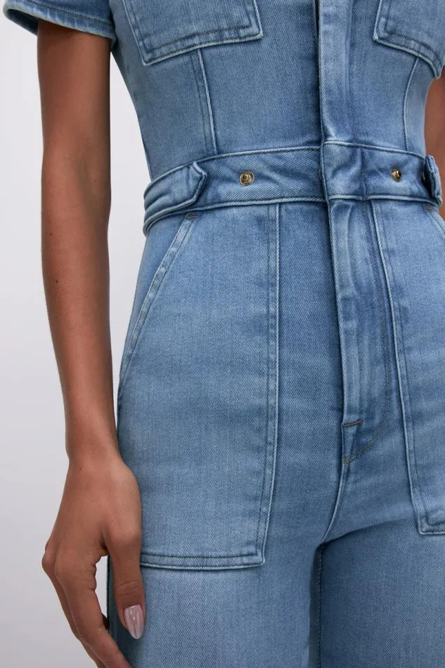 Women GOOD AMERICAN Jumpsuits FIT FOR SUCCESSJUMPSUIT Blue274