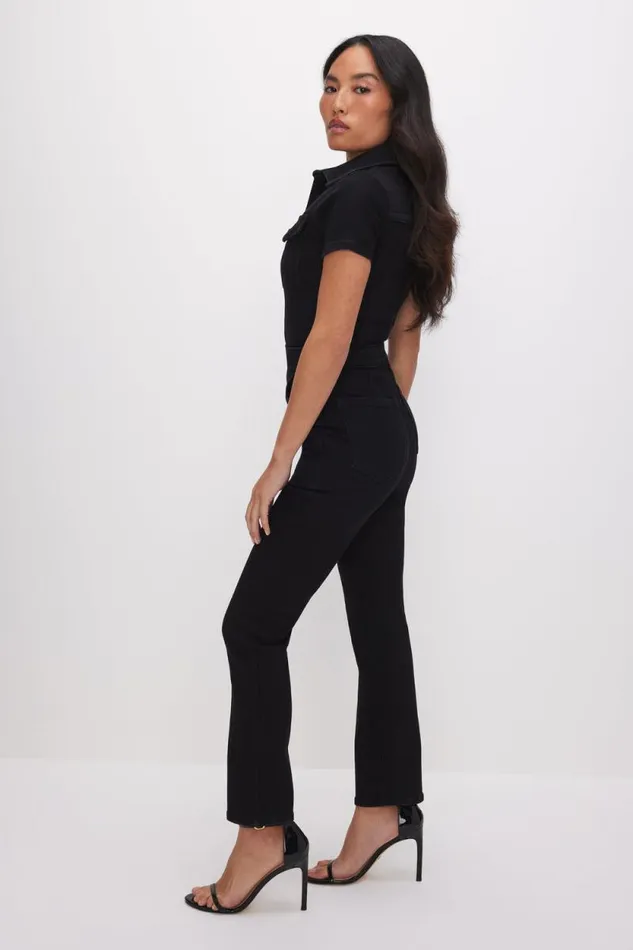 Women GOOD AMERICAN Jumpsuits PETITE FIT FOR SUCCESSJUMPSUIT Black099