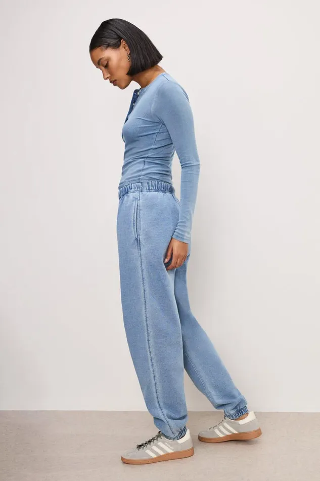 Women GOOD AMERICAN Pants JEANIUSSWEATPANTS Indigo376