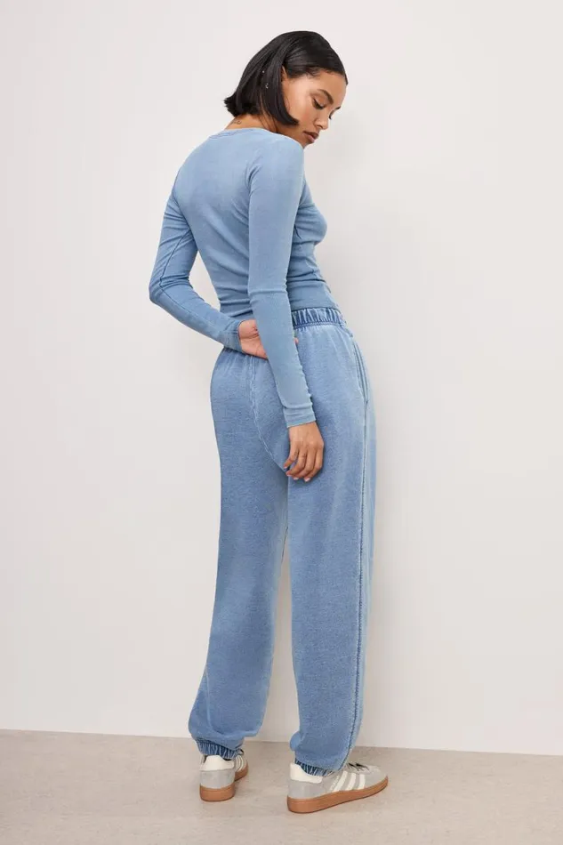 Women GOOD AMERICAN Pants JEANIUSSWEATPANTS Indigo376