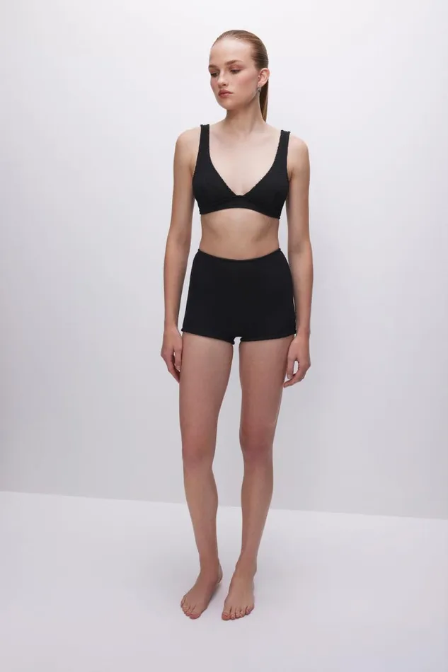 Women GOOD AMERICAN Shorts and Skirts ALWAYS FITS BOY SWIMSHORTS Black001