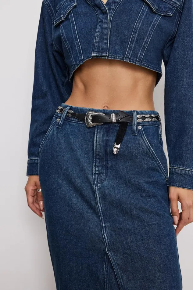 Women GOOD AMERICAN Shorts and Skirts DENIM MAXISKIRT Indigo724 Women GOOD AMERICAN Shorts and Skirts DENIM MAXISKIRT Indigo724
