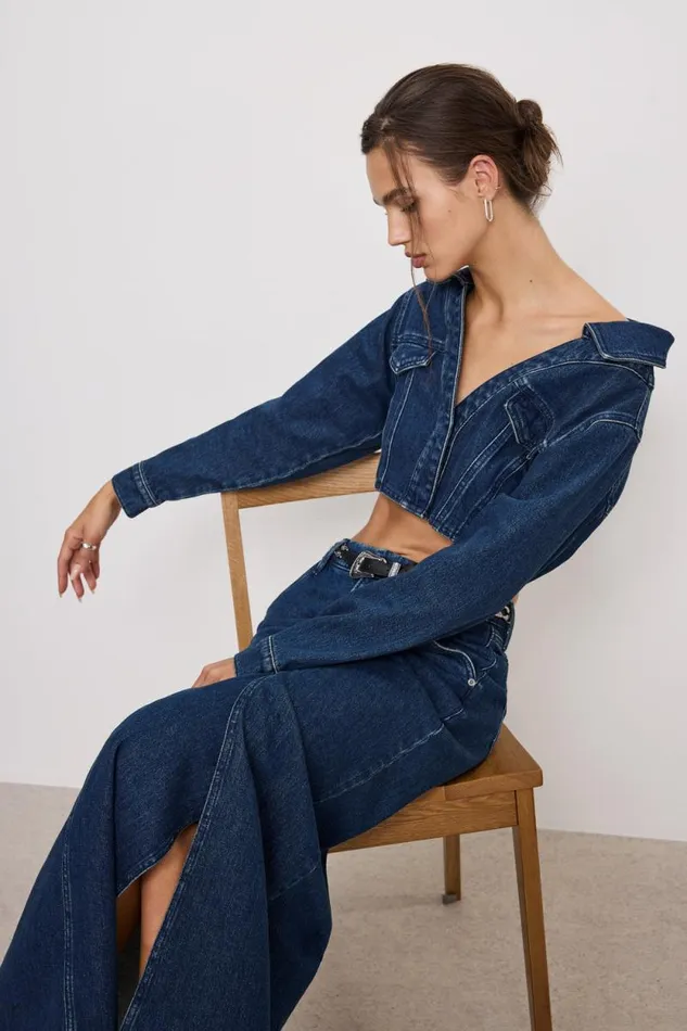Women GOOD AMERICAN Shorts and Skirts DENIM MAXISKIRT Indigo724 Women GOOD AMERICAN Shorts and Skirts DENIM MAXISKIRT Indigo724