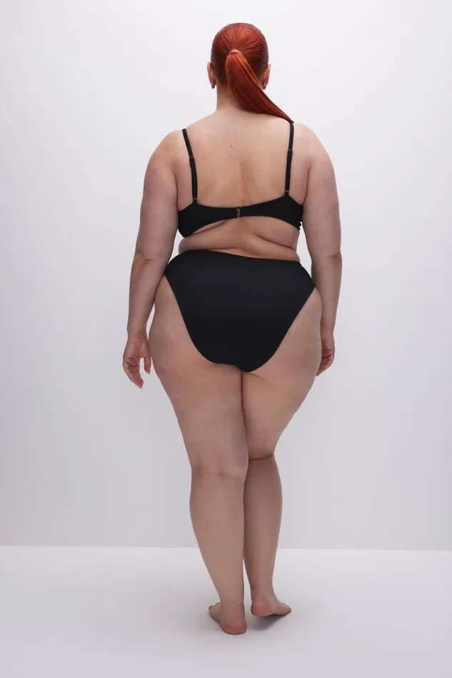 Women GOOD AMERICAN Swim ALWAYS FITS GOOD WAIST BIKINIBOTTOM Black001