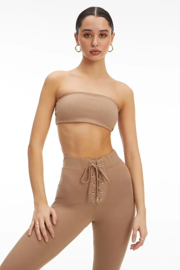 Women GOOD AMERICAN Tops ESSENTIALBANDEAU Putty001