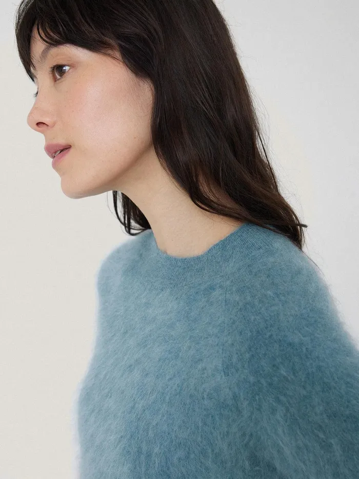 Women Halo Cashmere Jumper Blue Jigsaw Knitwear and Cashmere