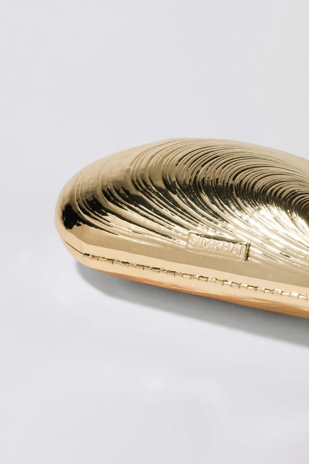Women Handbags Jonathan Simkhai Bridget Metal Shell Clutch