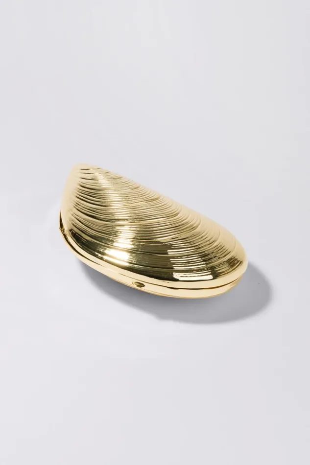 Women Handbags Jonathan Simkhai Bridget Metal Shell Clutch