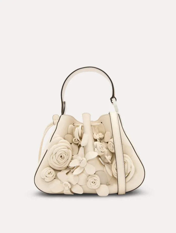 Women Handbags Oscar De La Renta Floral Appliqu O Handle Bag Ivory Women Handbags Oscar De La Renta Floral Appliqu O Handle Bag Ivory
