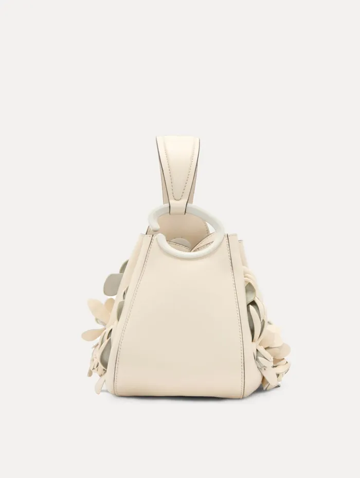 Women Handbags Oscar De La Renta Floral Appliqu O Handle Bag Ivory Women Handbags Oscar De La Renta Floral Appliqu O Handle Bag Ivory