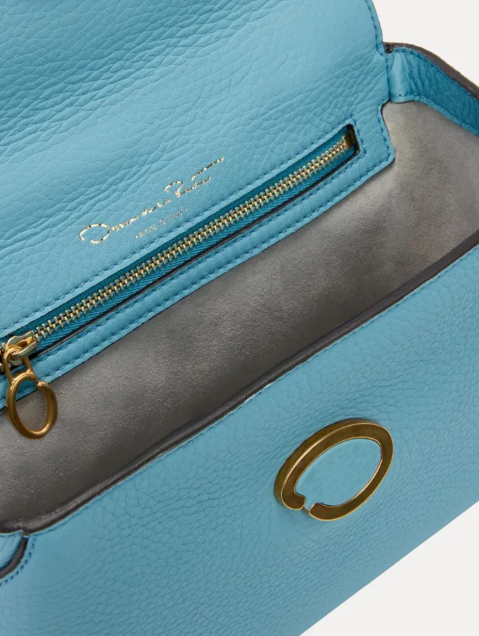 Women Handbags Oscar De La Renta The Mini Poppy Light Blue Women Handbags Oscar De La Renta The Mini Poppy Light Blue