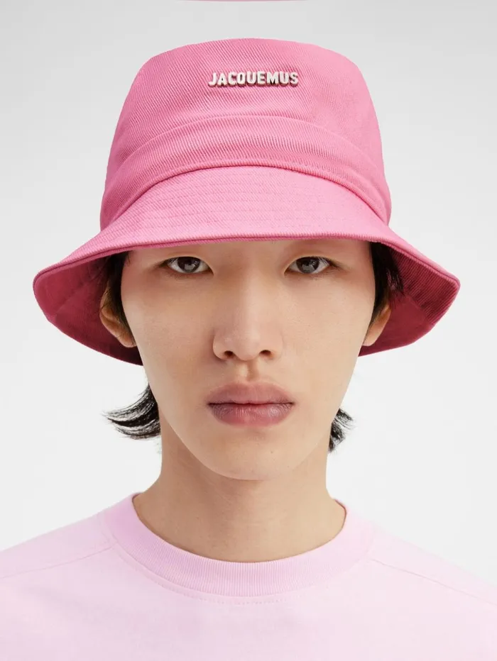 Women Hats JACQUEMUS The Gadjo Bucket Hat Light Pink