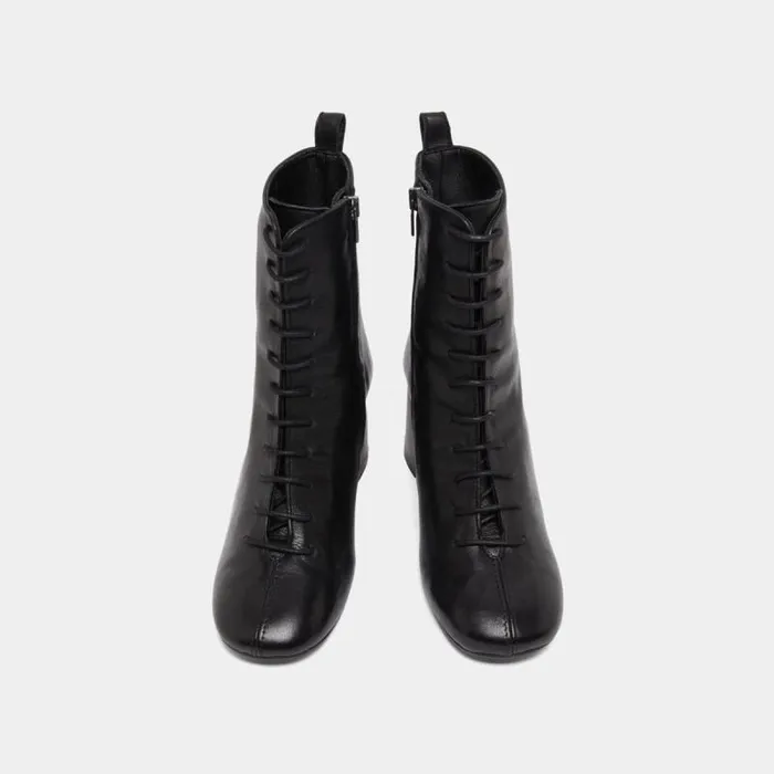 Women Heeled And Laceup Ankle Boots Black JONAK Ankle Boots Lowboots