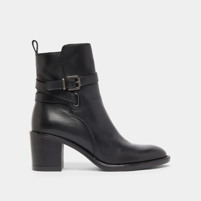 Women Heeled Ankle Boots And Buckles Black JONAK Ankle Boots Lowboots