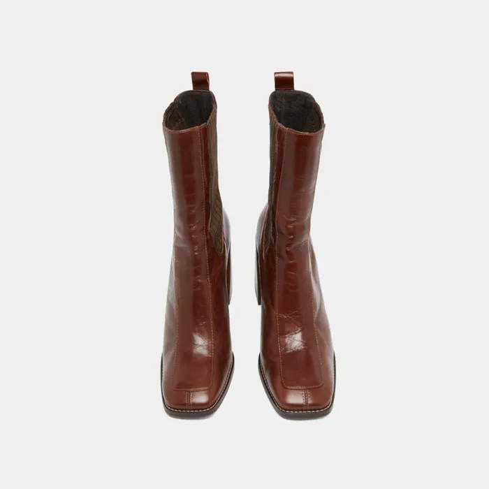 Women Heeled Boots Brown JONAK Ankle Boots Lowboots