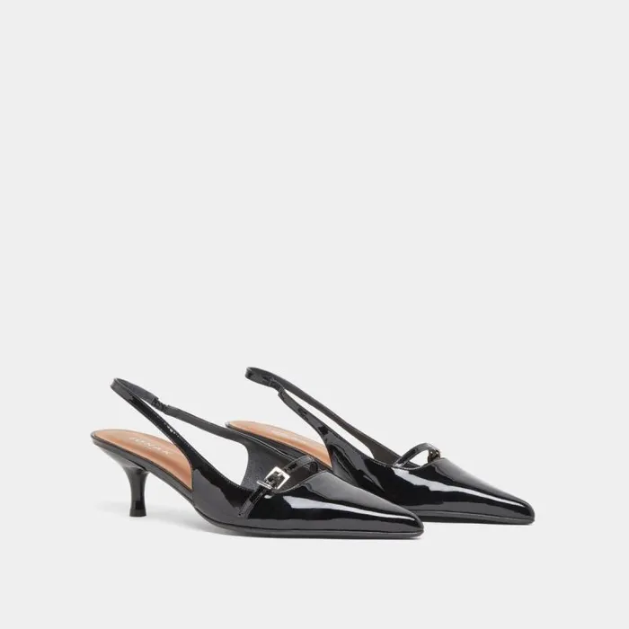 Women Heeled Pumps Black JONAK Slingbacks