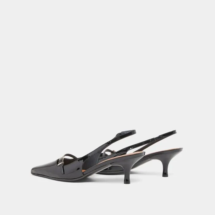 Women Heeled Pumps Black JONAK Slingbacks