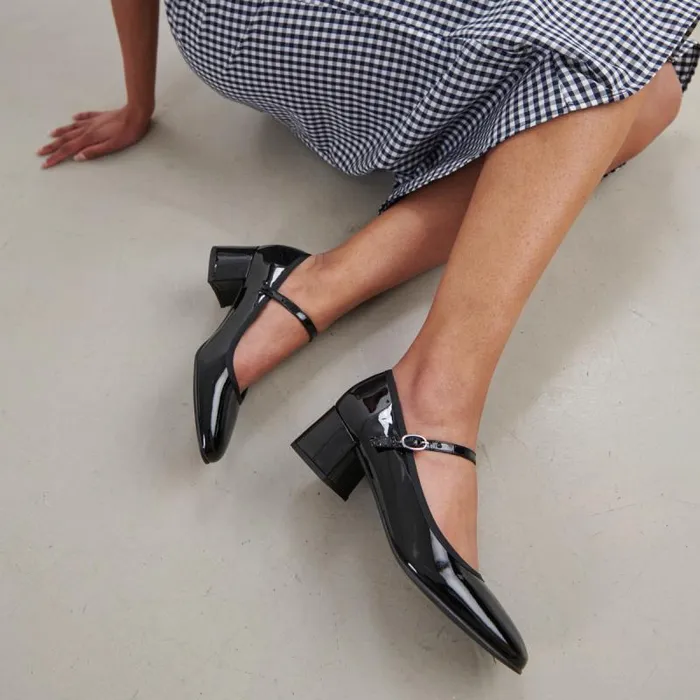 Women Heeled Slippers Black JONAK Babies Saloms
