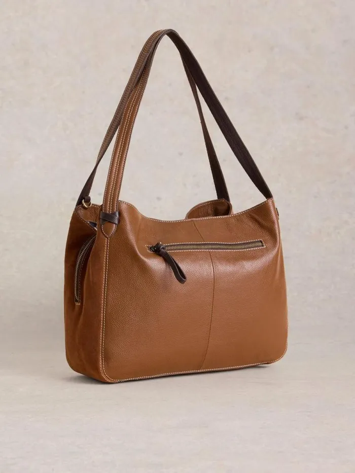 Women Hettie Leather Zip Tote Mid Tan White Stuff Bags and Purses Women Hettie Leather Zip Tote Mid Tan White Stuff Bags and Purses