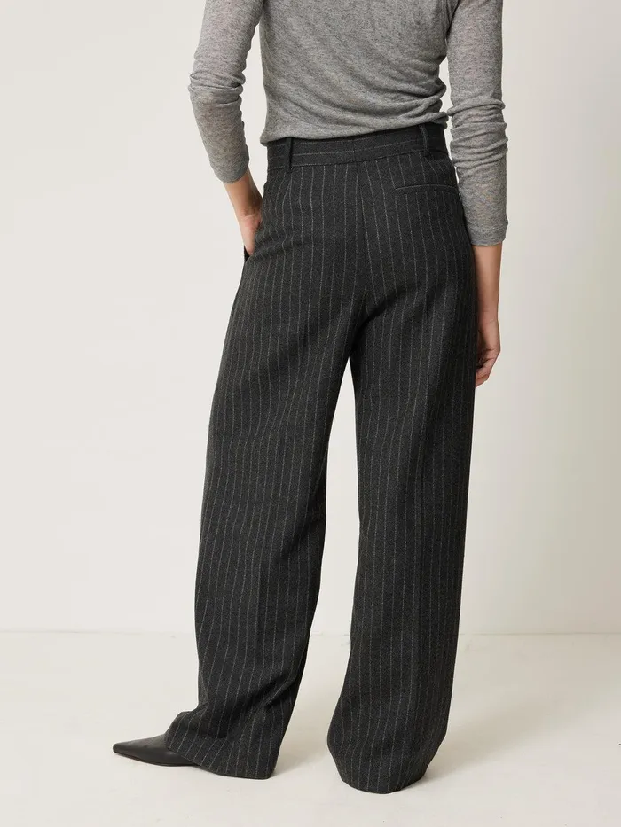 Women Italian Wool Kemp Pinstripe Trouser Grey Jigsaw Suits and Tailoring