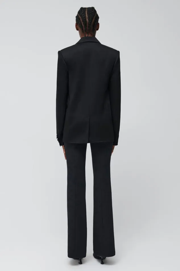 Women Jackets and Coats Jonathan Simkhai Norah Blazer Black Double Breasted Blazer