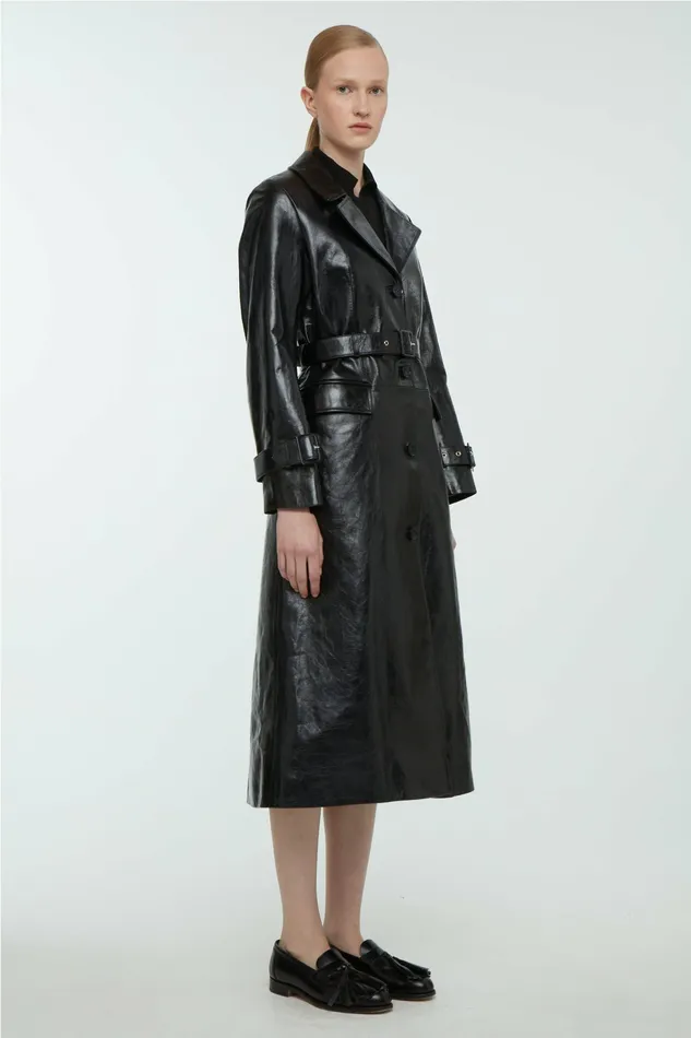 Women Jackets And Coats Emilia Wickstead Brady Leather Trench Coat Women Jackets And Coats Emilia Wickstead Brady Leather Trench Coat