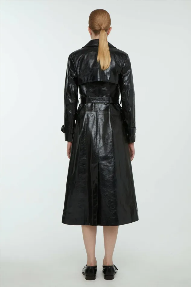 Women Jackets And Coats Emilia Wickstead Brady Leather Trench Coat Women Jackets And Coats Emilia Wickstead Brady Leather Trench Coat