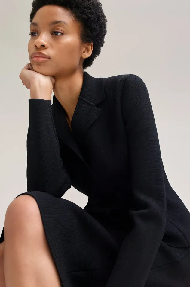 Women Jackets Scanlan Theodore CREPE KNIT TAILORED JACKET BLACK Women Jackets Scanlan Theodore CREPE KNIT TAILORED JACKET BLACK