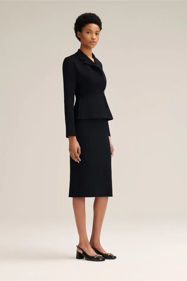 Women Jackets Scanlan Theodore CREPE KNIT TAILORED JACKET BLACK Women Jackets Scanlan Theodore CREPE KNIT TAILORED JACKET BLACK