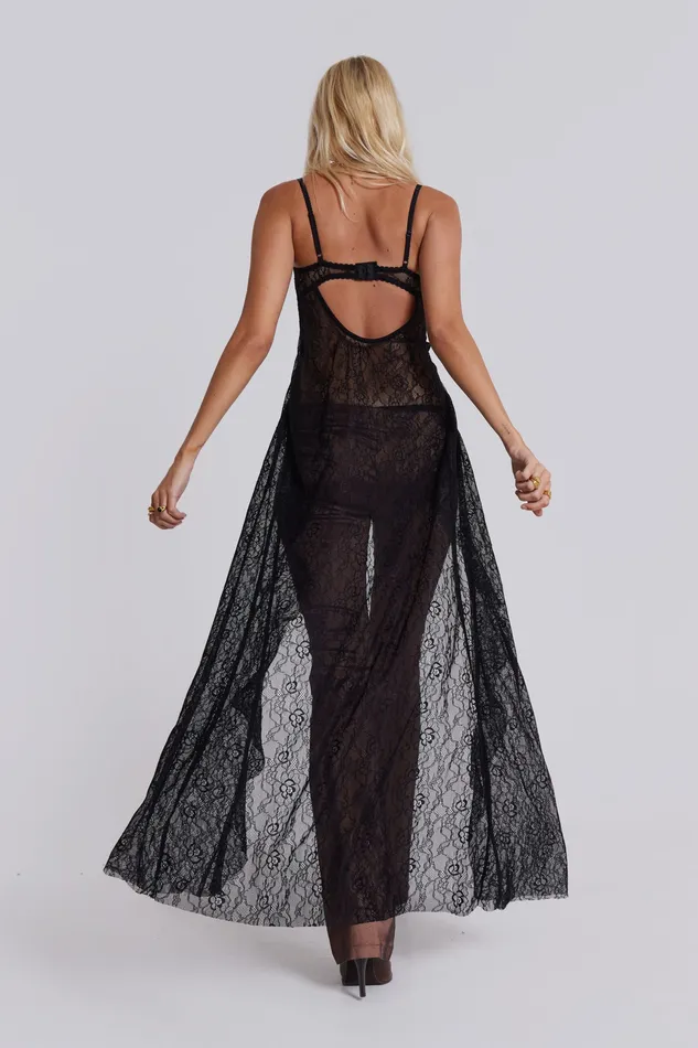 Women Jaded London Shop Astoria Bralette Lace Top in Leopard Tops