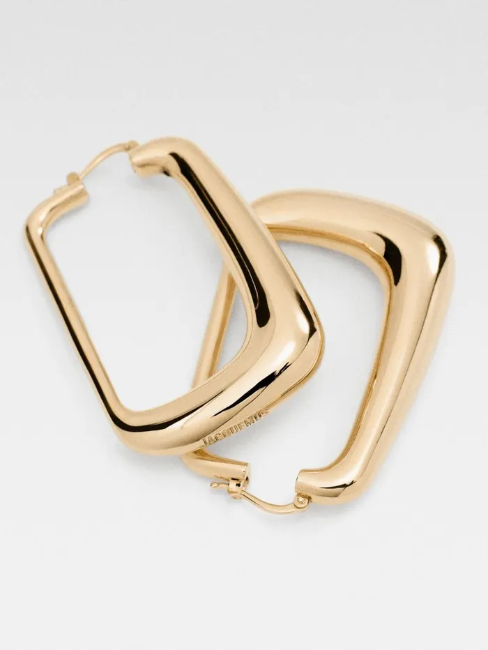 Women Jewellery JACQUEMUS The Ovalo Earrings Light Gold Women Jewellery JACQUEMUS The Ovalo Earrings Light Gold