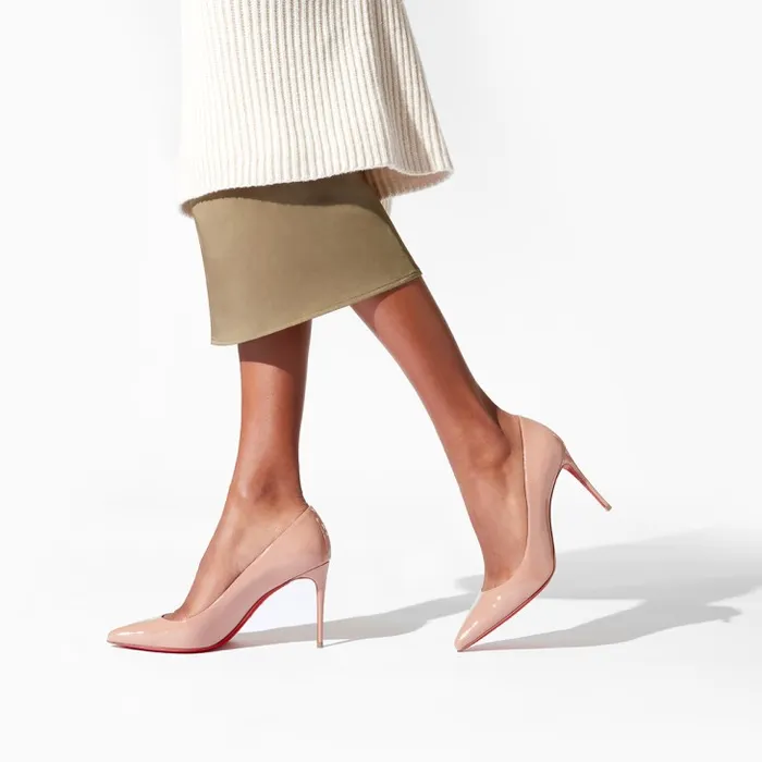 Women Kate 85 Mm Pumps 8211 Patent Calf Leather 8211 Blush Christian Louboutin Pumps