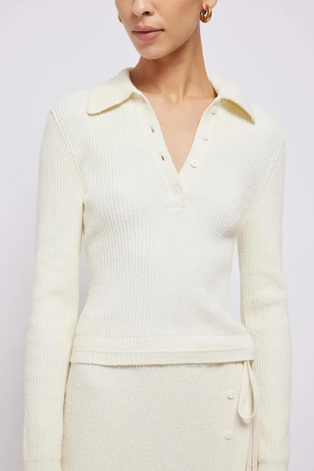 Women Knitwear Jonathan Simkhai Delfina Polo Women Knitwear Jonathan Simkhai Delfina Polo