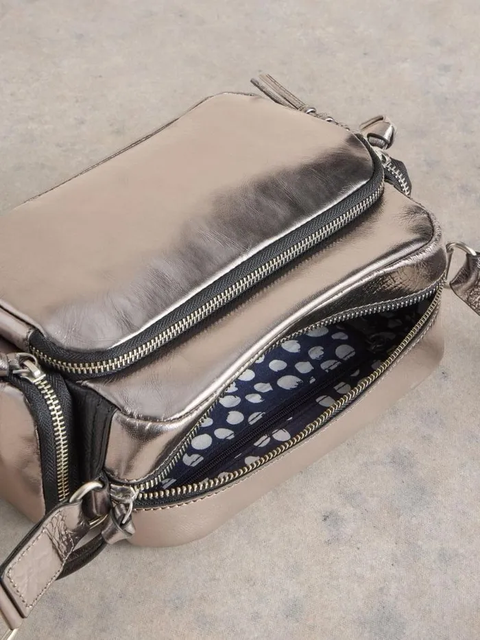 Women Lana Camera Bag Pewter Metallic White Stuff Bags and Purses Women Lana Camera Bag Pewter Metallic White Stuff Bags and Purses