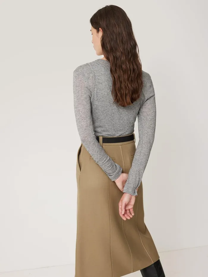 Women Layered 2in1 Top Grey Jigsaw Shirts and Tops